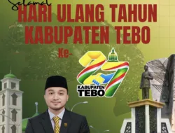 Ketua DPRD Tebo Khalis Mustiko Ucapkan Selamat HUT ke-27, Harapkan Pembangunan Kian Merata