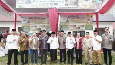Wakil Bupati Tebo Nazar Efendi Hadiri Gerakan Pangan Murah Serentak Nasional di Pulau Temiang
